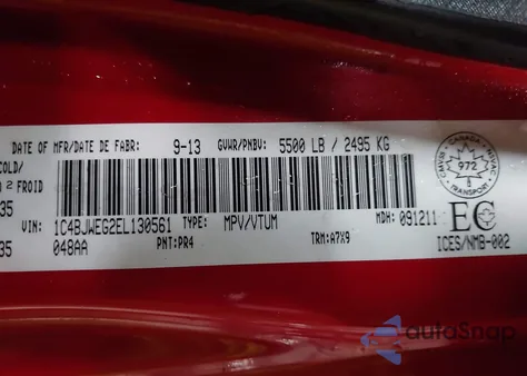 2014 Jeep Wrangler Unlimited Sahara z USA, uszkodzony, nr VIN 1C4BJWEG2EL130561